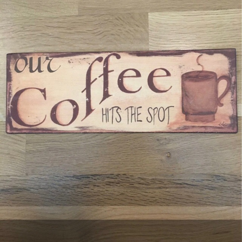 Coffee Metal Wall Art Sign
